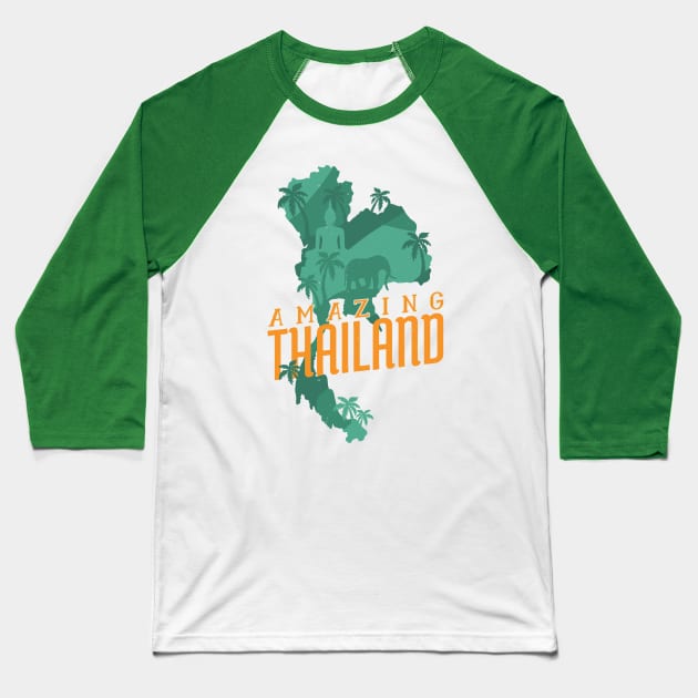 Thailand Baseball T-Shirt by Urban_Vintage